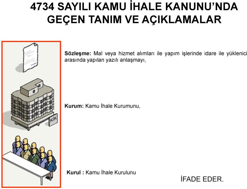 işlerinde idare ile yüklenici arasında yapılan yazılı