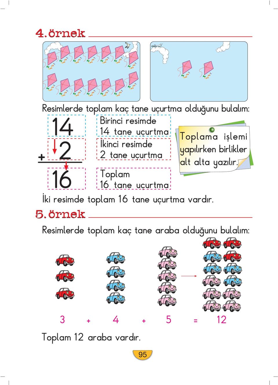 alta yaz l r. Toplam 16 tane uçurtma ki resimde toplam 16 tane uçurtma vard r.