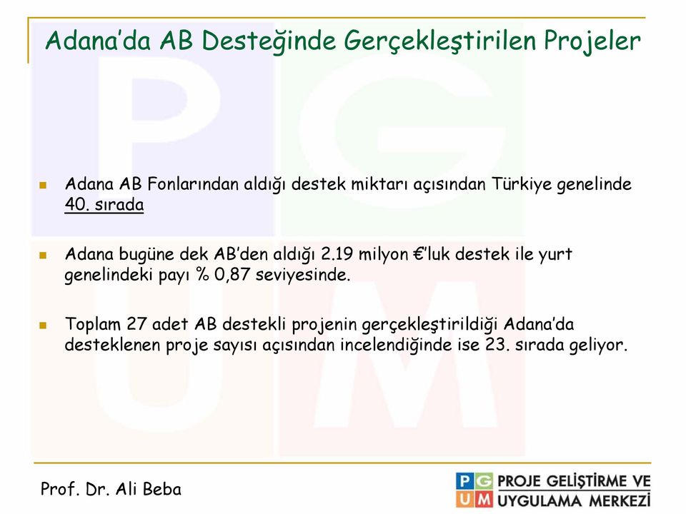 19 milyon luk destek ile yurt genelindeki payı % 0,87 seviyesinde.