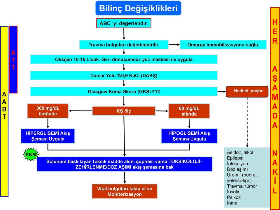 60 mg/d altında POGS kış eması Uygula edeni araştır Solunum baskılayan toksik madde alımı şüphesi varsa OSOOJ Z/OZ II akış şemasına