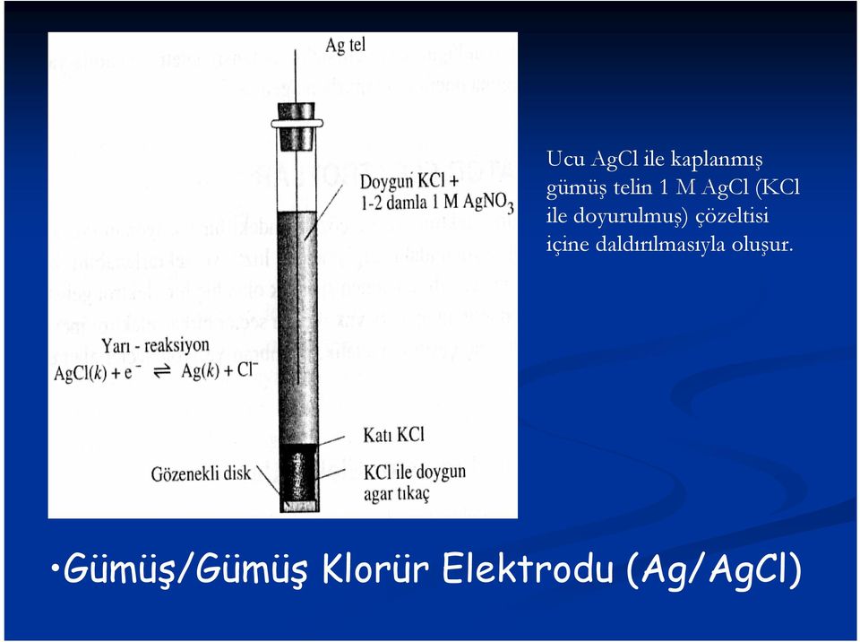 çözeltisi içine daldırılmasıyla