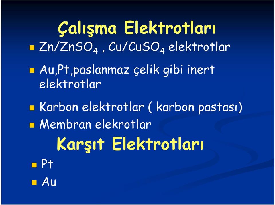 elektrotlar Karbon elektrotlar ( karbon