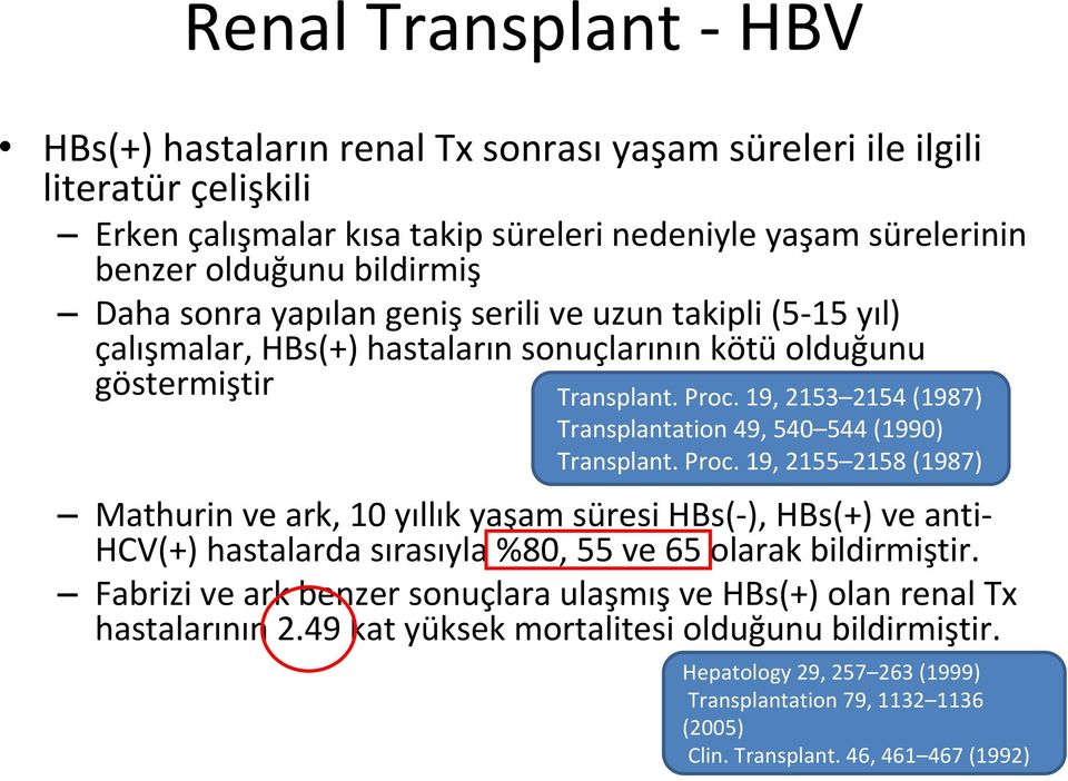 19, 2153 2154 (1987) Transplantation 49, 540 544 (1990) Transplant. Proc.