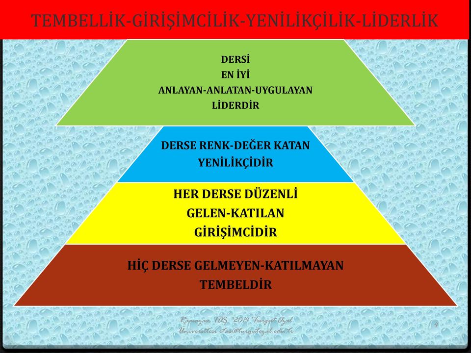 RENK-DEĞER KATAN YENİLİKÇİDİR HER DERSE DÜZENLİ