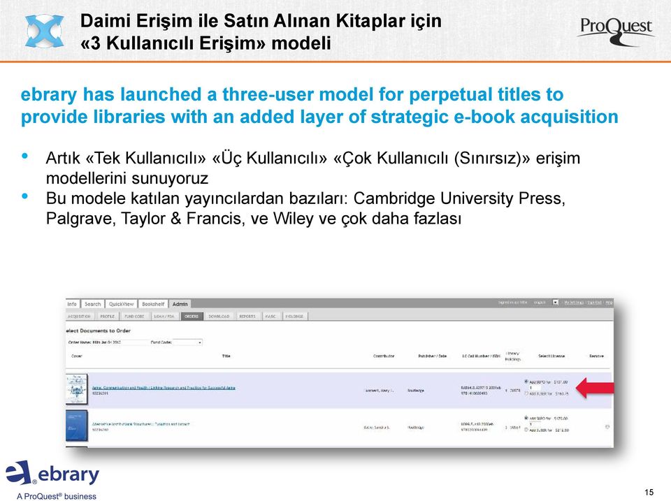 «Tek Kullanıcılı» «Üç Kullanıcılı» «Çok Kullanıcılı (Sınırsız)» erişim modellerini sunuyoruz Bu modele