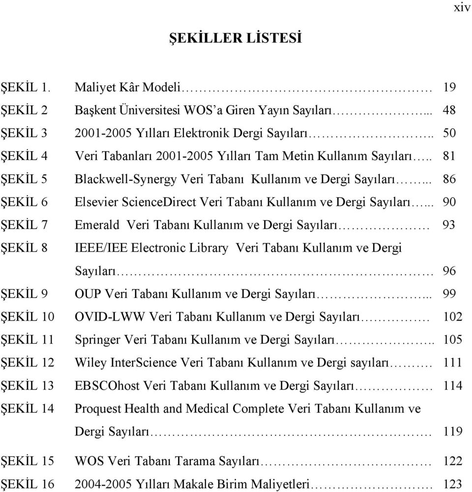 .. 86 ŞEKİL 6 Elsevier ScienceDirect Veri Tabanı Kullanım ve Dergi Sayıları.
