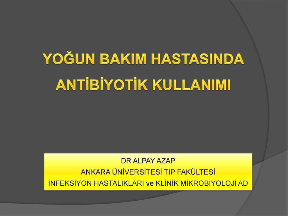 FAKÜLTESİ İNFEKSİYON