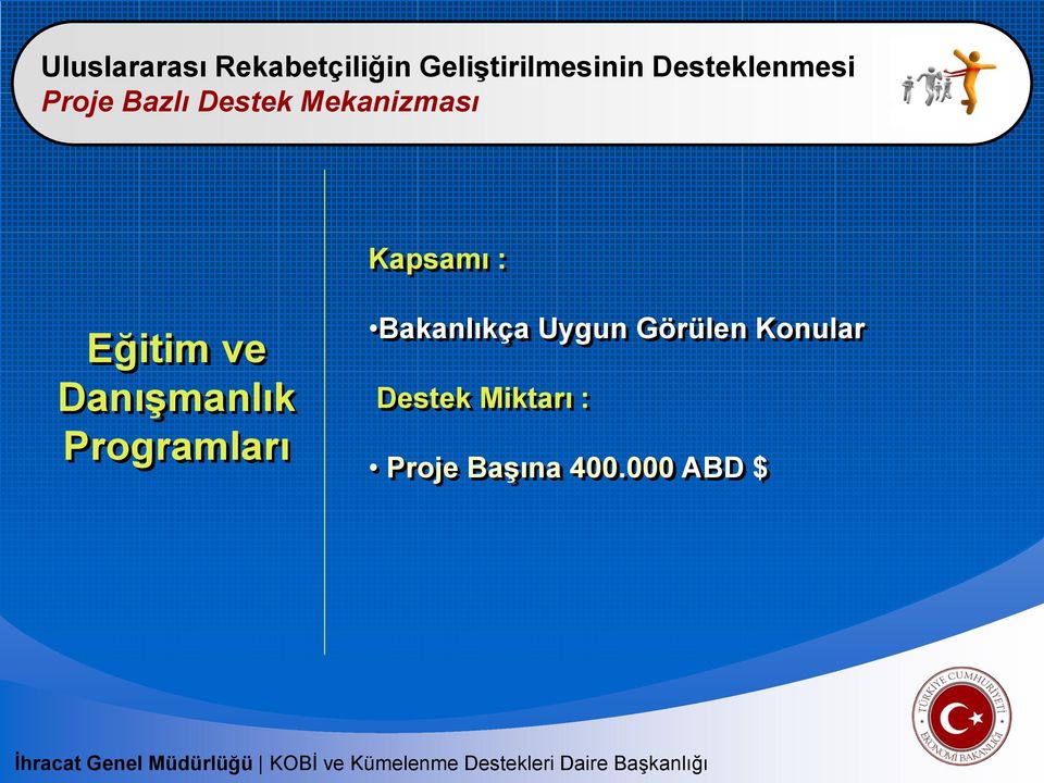 : Eğitim ve Danışmanlık Programları Bakanlıkça Uygun