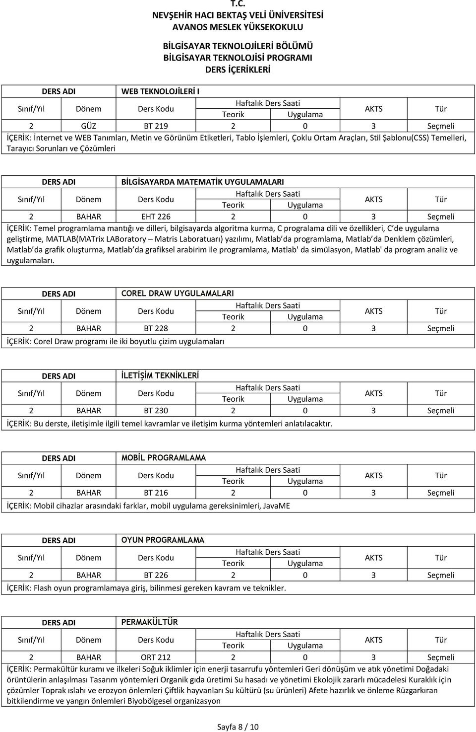 uygulama geliştirme, MATLAB(MATrix LABoratory Matris Laboratuarı) yazılımı, Matlab da programlama, Matlab da Denklem çözümleri, Matlab da grafik oluşturma, Matlab da grafiksel arabirim ile