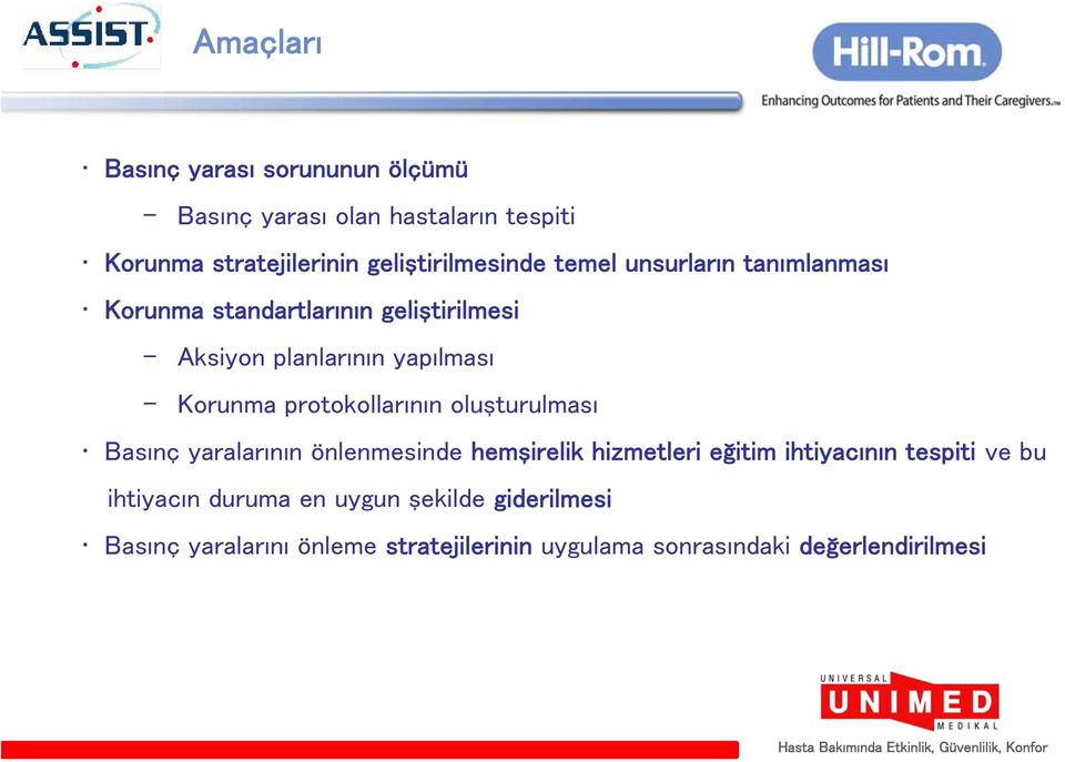 Korunma protokollarının oluşturulması Basınç yaralarının önlenmesinde hemşirelik hizmetleri eğitim ihtiyacının