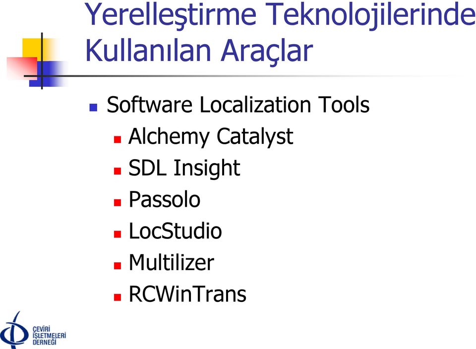 Localization Tools Alchemy Catalyst