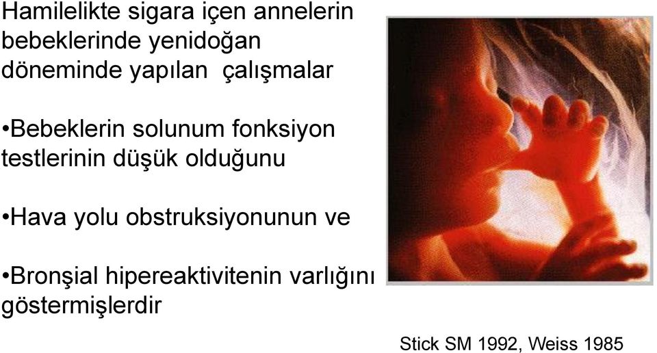 testlerinin düşük olduğunu Hava yolu obstruksiyonunun ve