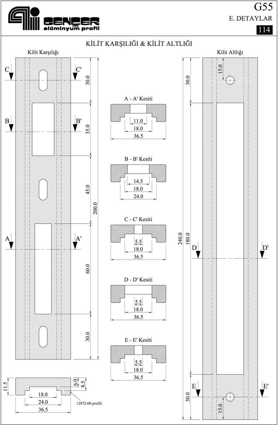 $ B B, If o - -f- ı----- H- ı-ı-~ 36.5 B - B' Kest A - : O :,f" - - H- '--- o v... o c o N LI 14.