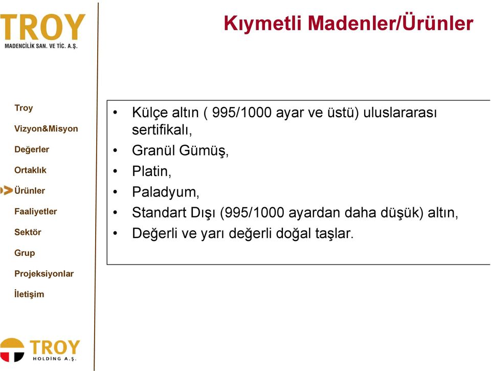 Platin, Paladyum, Standart Dışı (995/1000 ayardan