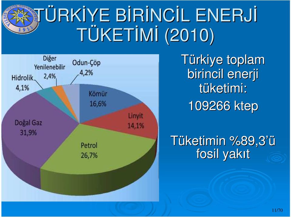 birincil enerji tüketimi: 109266