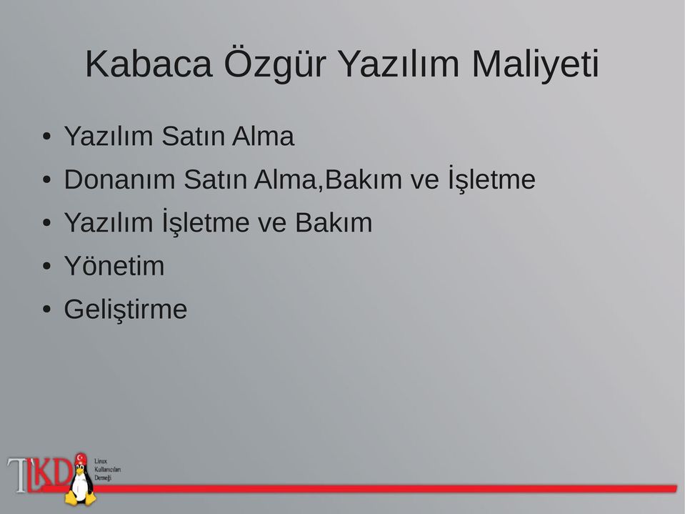 Satın Alma,Bakım ve İşletme