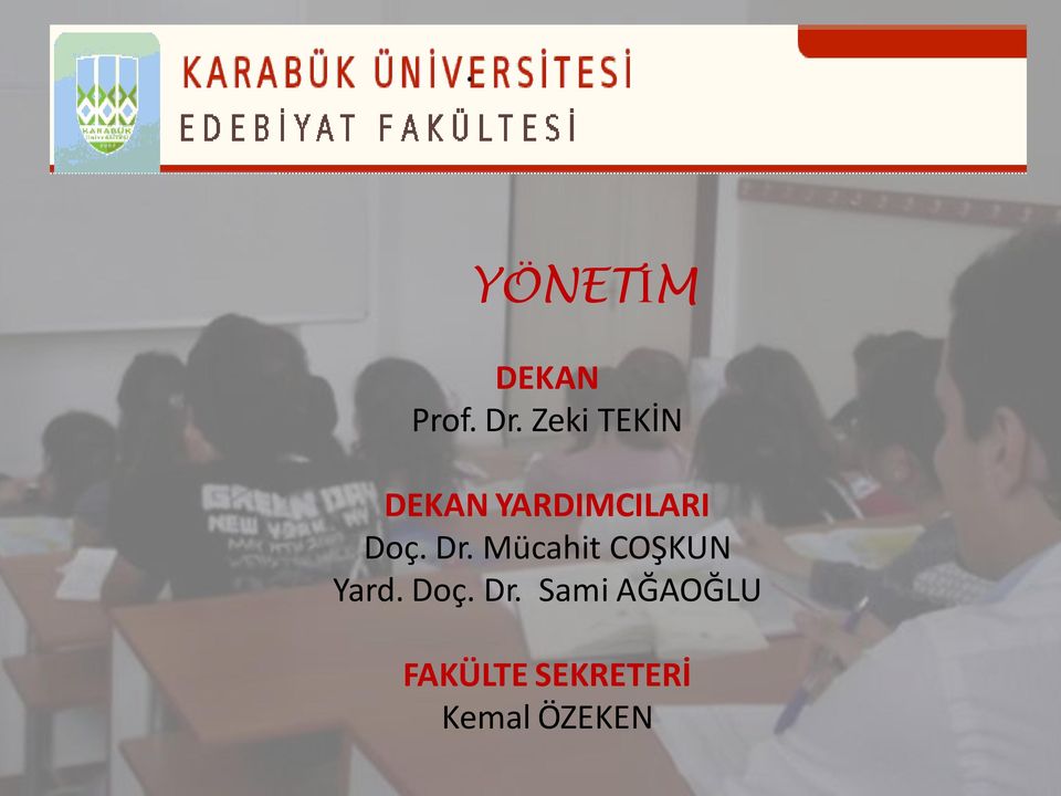 Dr. Mücahit COŞKUN Yard. Doç. Dr.