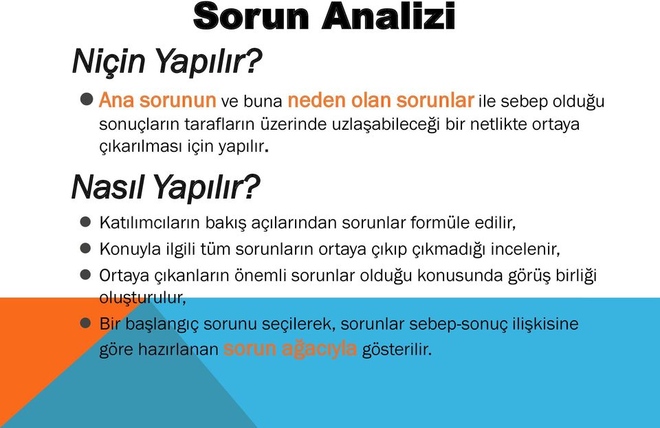 netlikte ortaya çıkarılması için yapılır. Nasıl Yapılır?