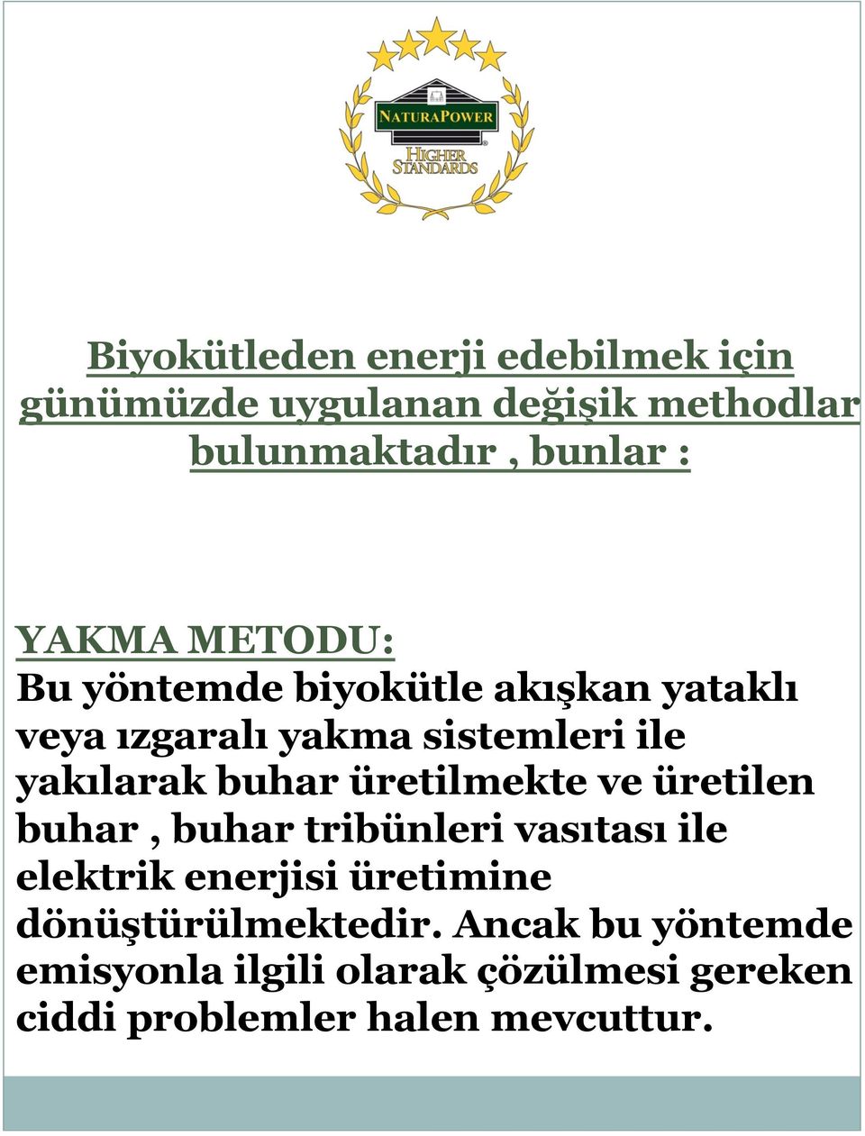 buhar üretilmekte ve üretilen buhar, buhar tribünleri vasıtası ile elektrik enerjisi üretimine