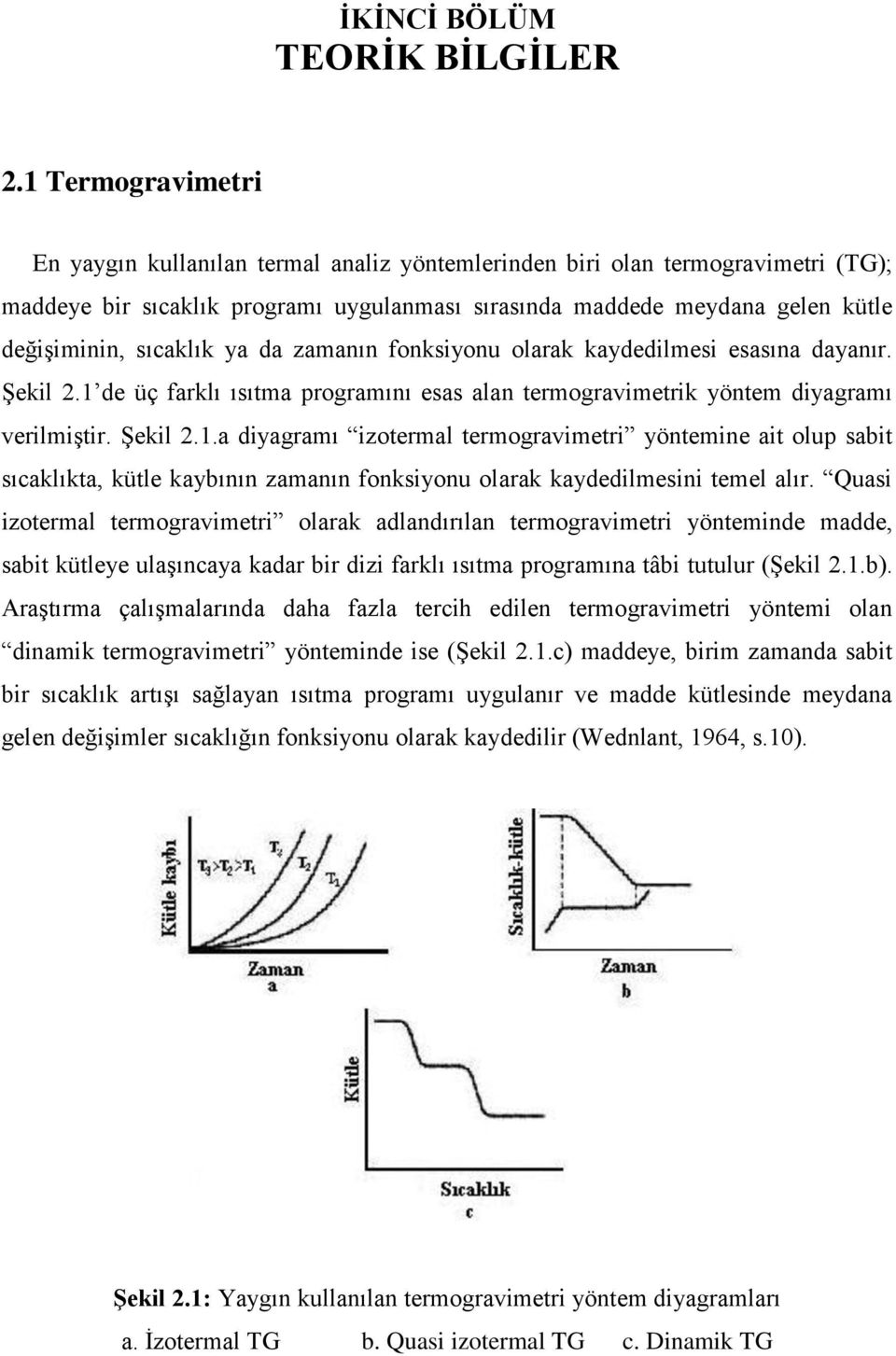 sıcaklık ya da zamanın fonksiyonu olarak kaydedilmesi esasına dayanır. Şekil 2.1 