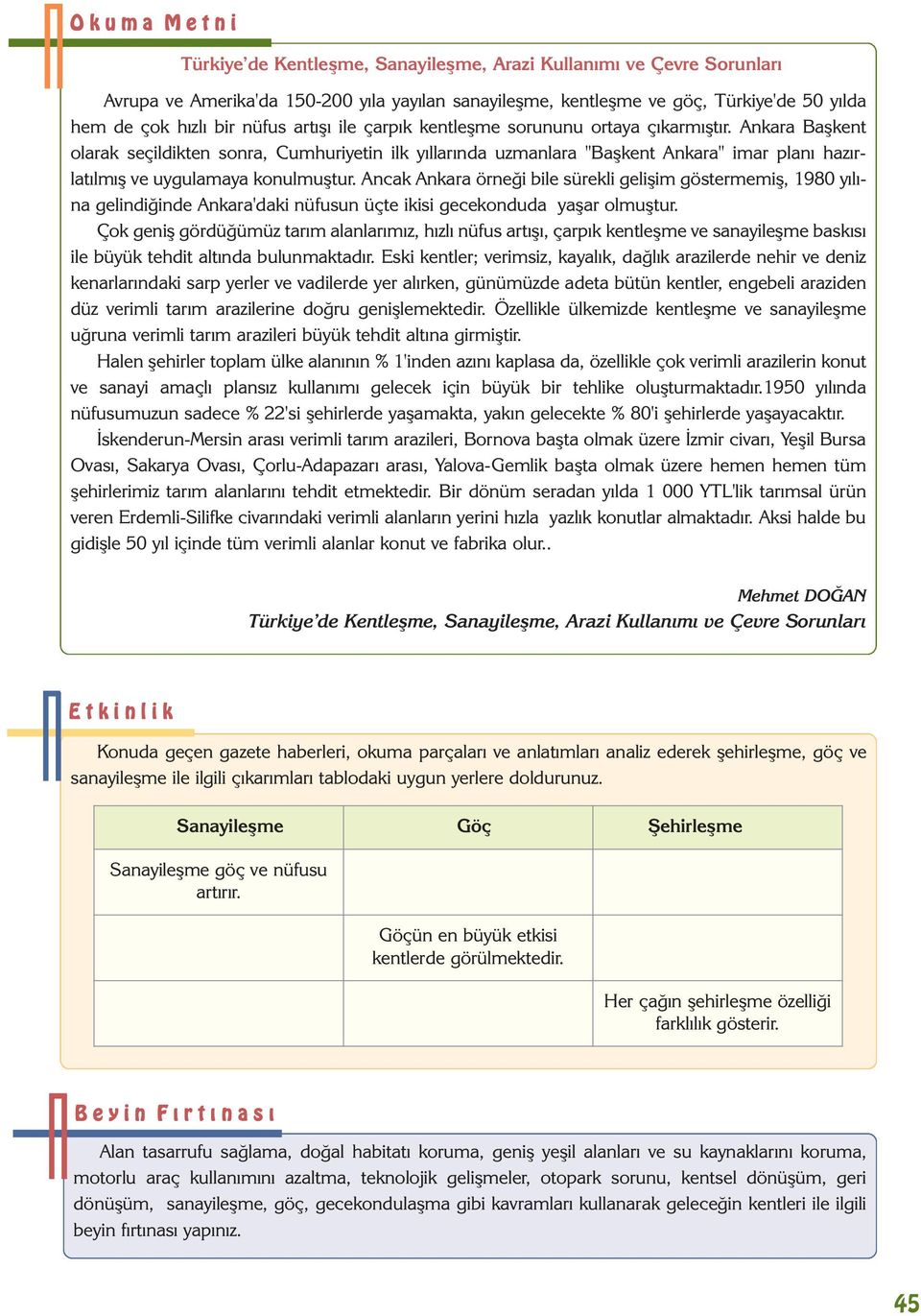 Ankara Baþkent olarak seçildikten sonra, Cumhuriyetin ilk yýllarýnda uzmanlara "Baþkent Ankara" imar planý hazýrlatýlmýþ ve uygulamaya konulmuþtur.