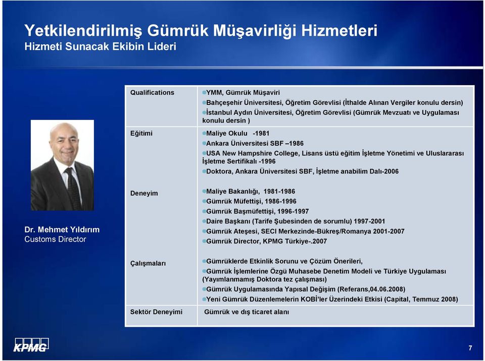 Sertifikalı -1996 Doktora, Ankara Üniversitesi SBF, İşletme anabilim Dalı-2006 Dr.