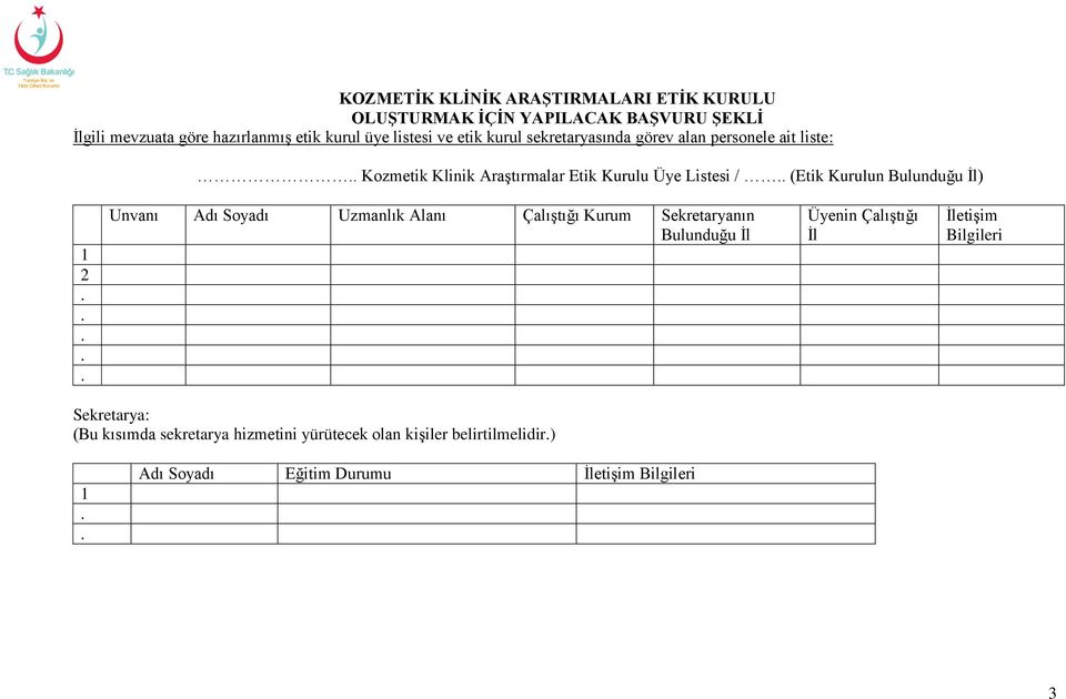 Uzmanlık Alanı Çalıştığı Kurum Sekretaryanın Bulunduğu İl Üyenin Çalıştığı İl İletişim Bilgileri Sekretarya: