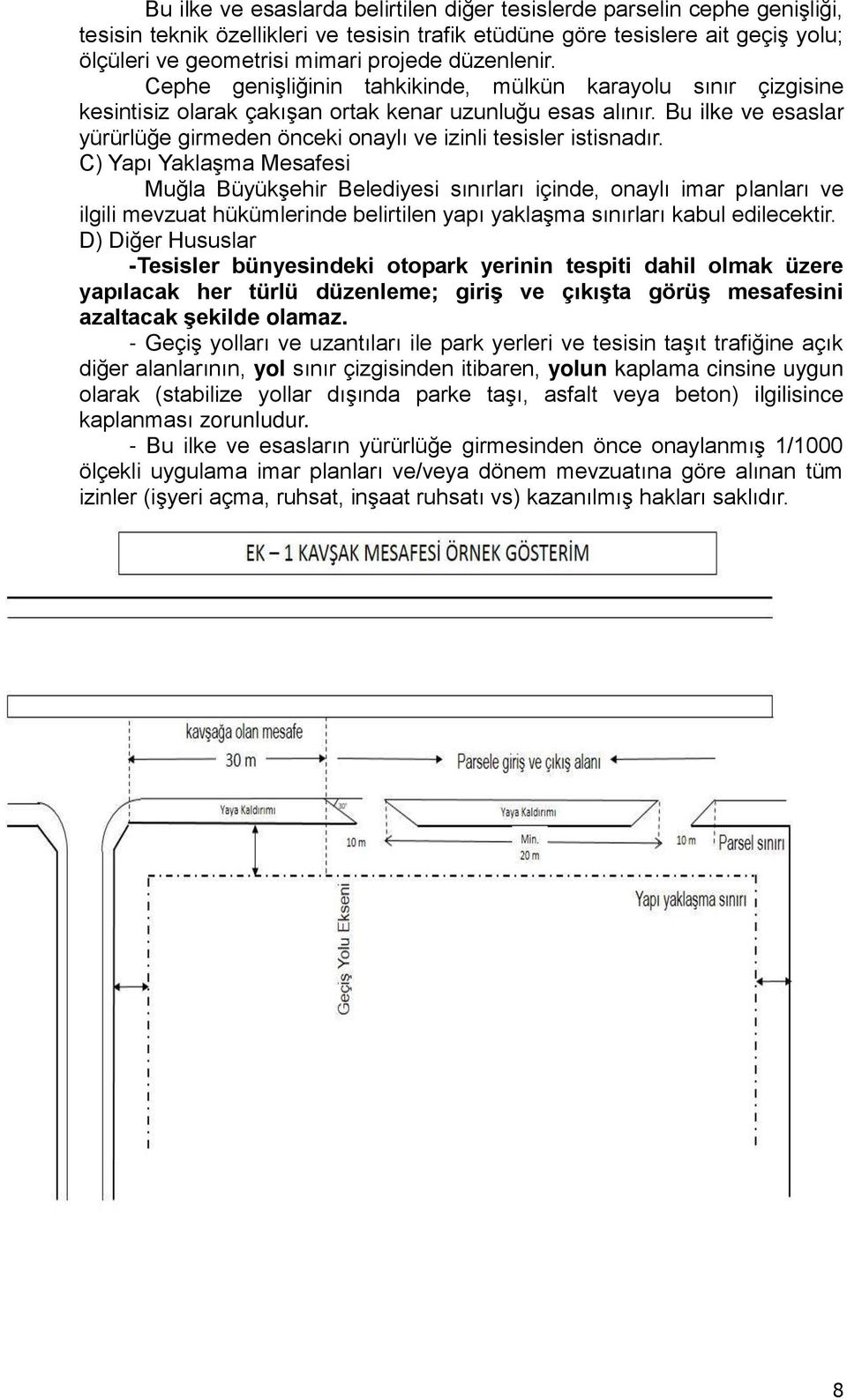 Bu ilke ve esaslar yürürlüğe girmeden önceki onaylı ve izinli tesisler istisnadır.