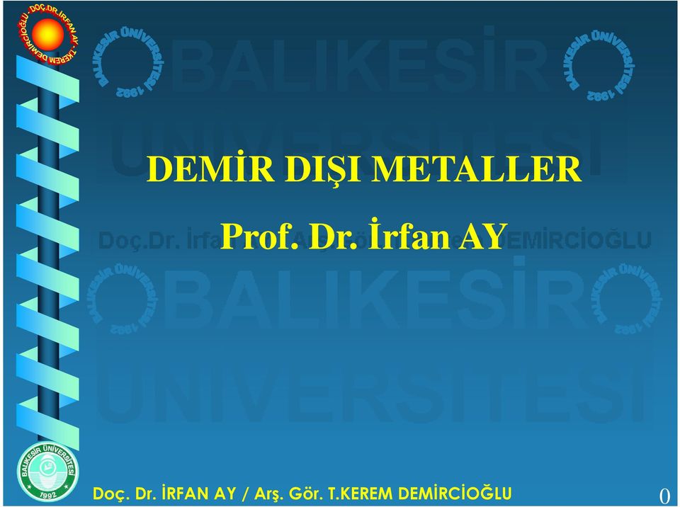 Dr. İRFAN AY / Arş.