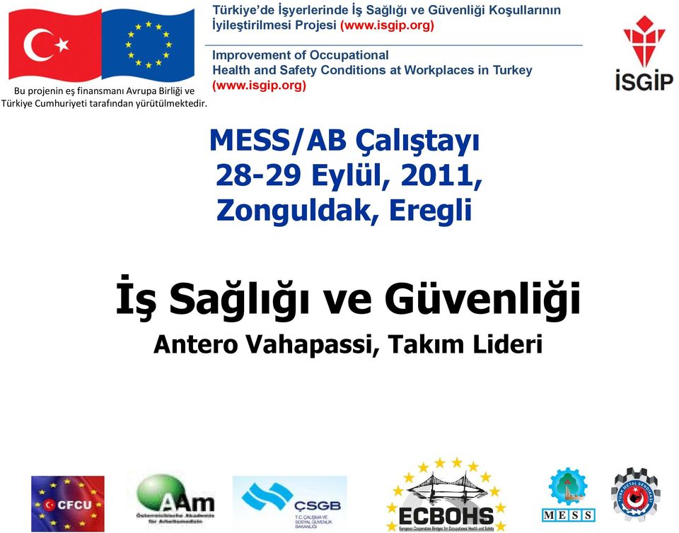 org) Improvement of Occupational Health and Safety Conditions at Workplaces in Turkey (www.isgip.