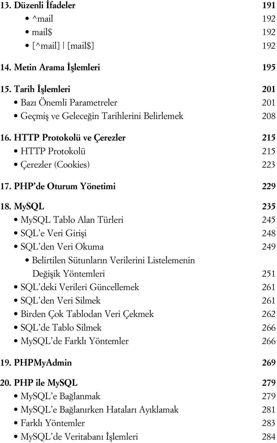 PHP de Oturum Yönetimi 229 18.
