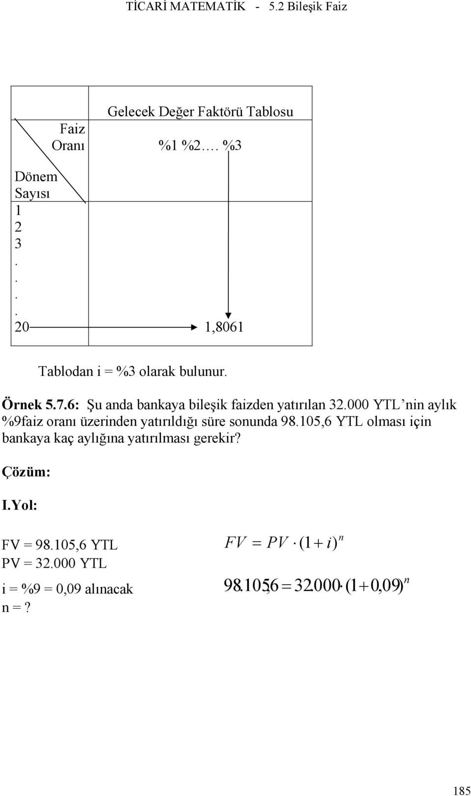 üzeride yatırıldığı süre souda 9805,6 YTL olması içi bakaya kaç aylığıa yatırılması gerekir?