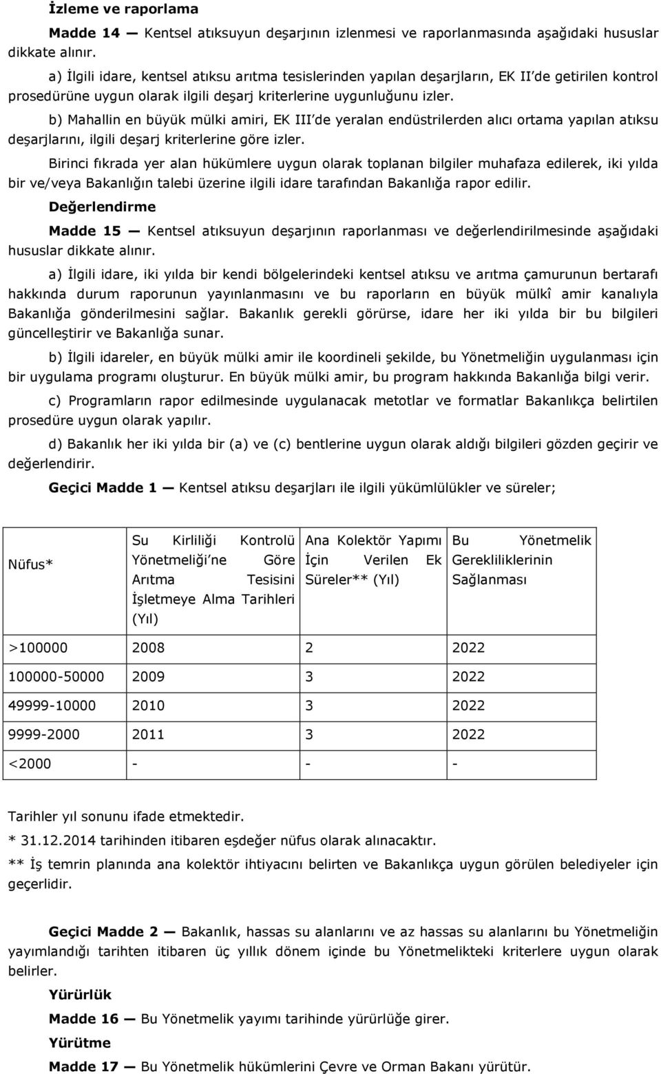 b) Mahallin en büyük mülki amiri, EK III de yeralan endüstrilerden alıcı ortama yapılan atıksu deşarjlarını, ilgili deşarj kriterlerine göre izler.