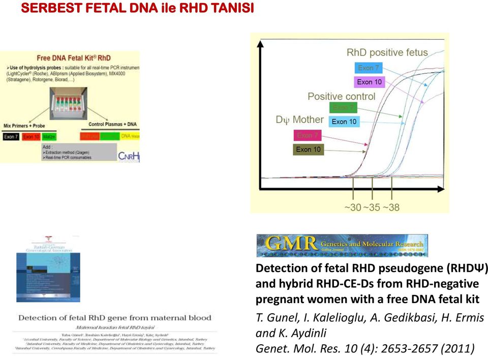 pregnant women with a free DNA fetal kit T. Gunel, I.