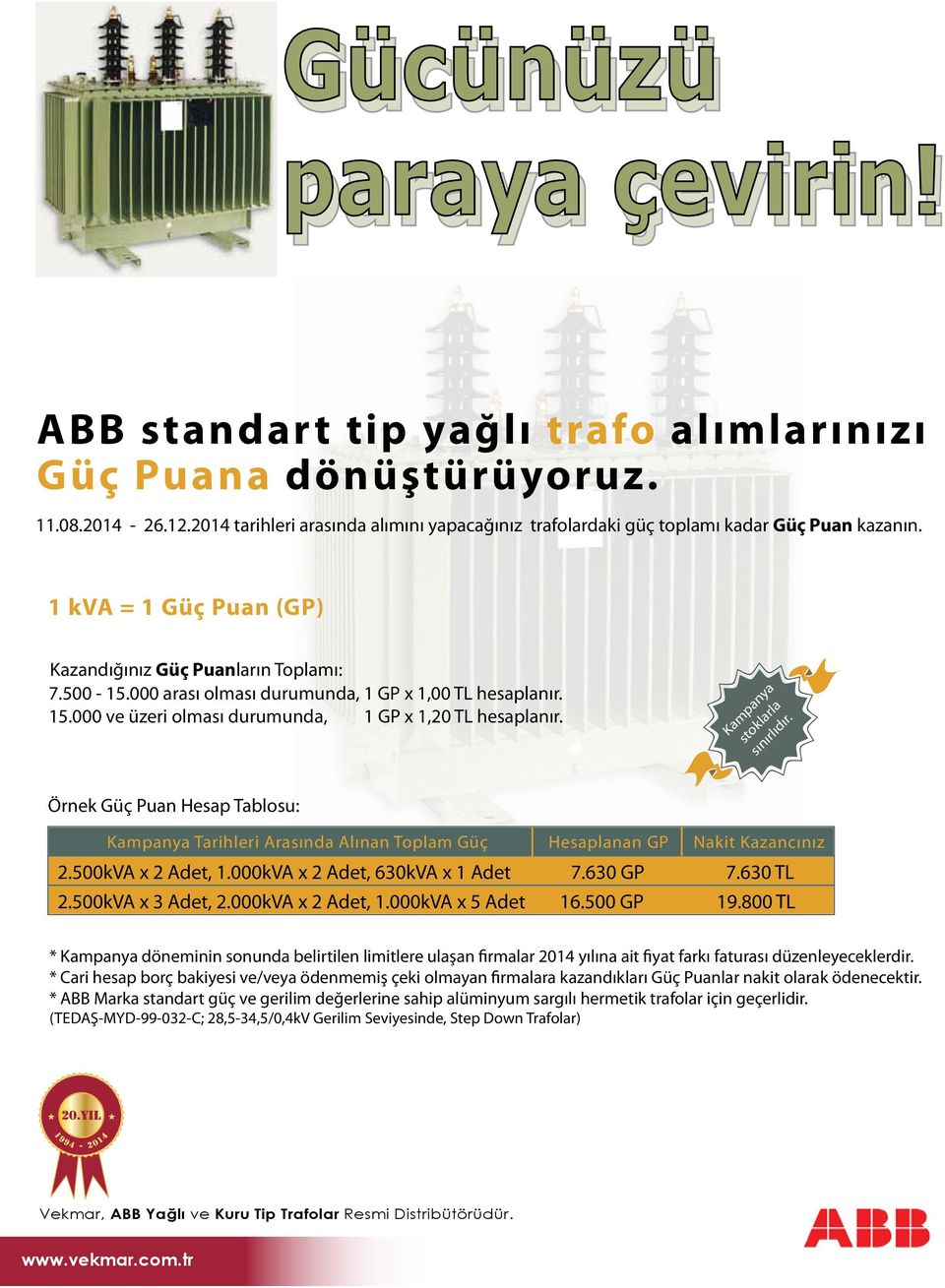 000 arası olması durumunda, 1 GP x 1,00 TL hesaplanır. 15.000 ve üzeri olması durumunda, 1 GP x 1,20 TL hesaplanır. Kampanya stoklarla sınırlıdır.