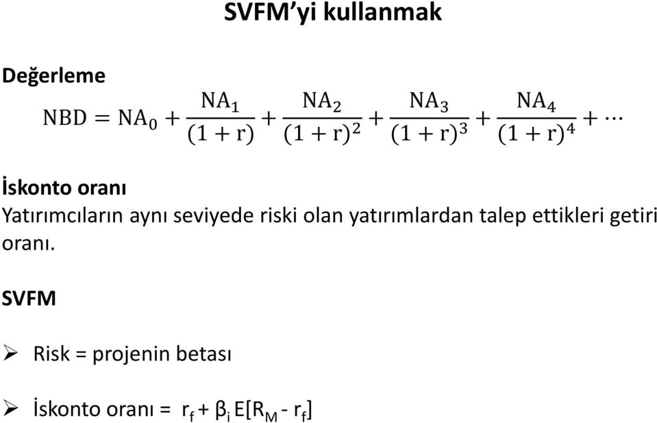 Yatırımcıların aynı seviyede riski olan yatırımlardan talep