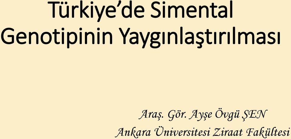 Yaygınlaştırılması Araş.