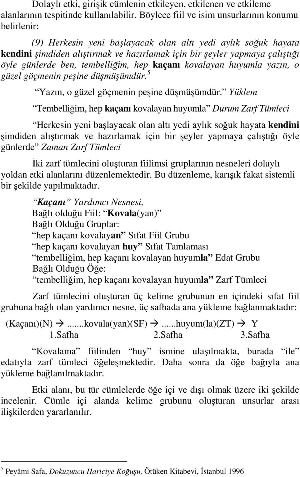 günlerde ben, tembelliğim, hep kaçanı kovalayan huyumla yazın, o güzel göçmenin peşine düşmüşümdür. 5 Yazın, o güzel göçmenin peşine düşmüşümdür.