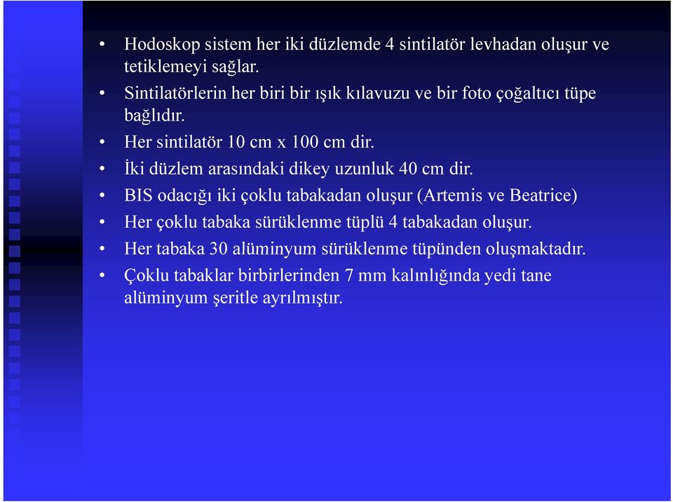 İki düzlem arasındaki dikey uzunluk 40 cm dir.