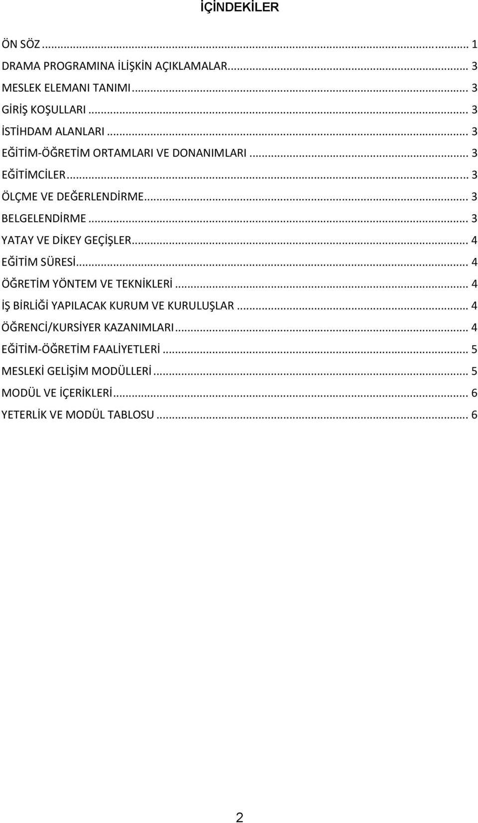 .. 3 YATAY VE DİKEY GEÇİŞLER... 4 EĞİTİM SÜRESİ... 4 ÖĞRETİM YÖNTEM VE TEKNİKLERİ... 4 İŞ BİRLİĞİ YAPILACAK KURUM VE KURULUŞLAR.