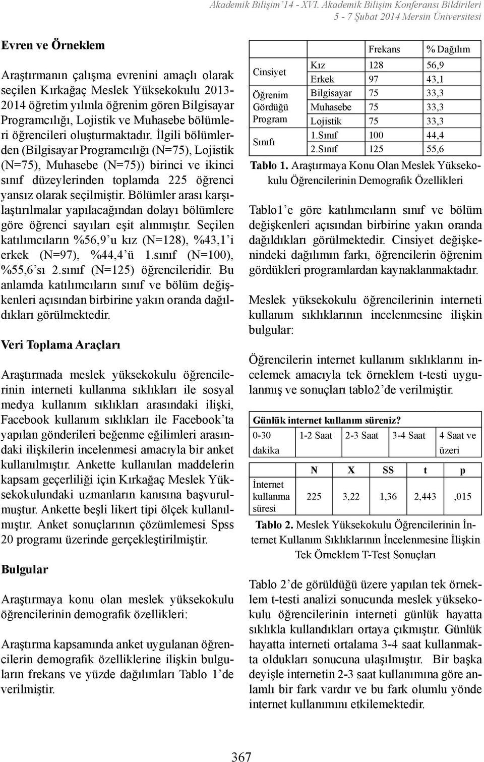 Programcılığı, Lojistik ve Muhasebe bölümleri öğrencileri oluşturmaktadır.