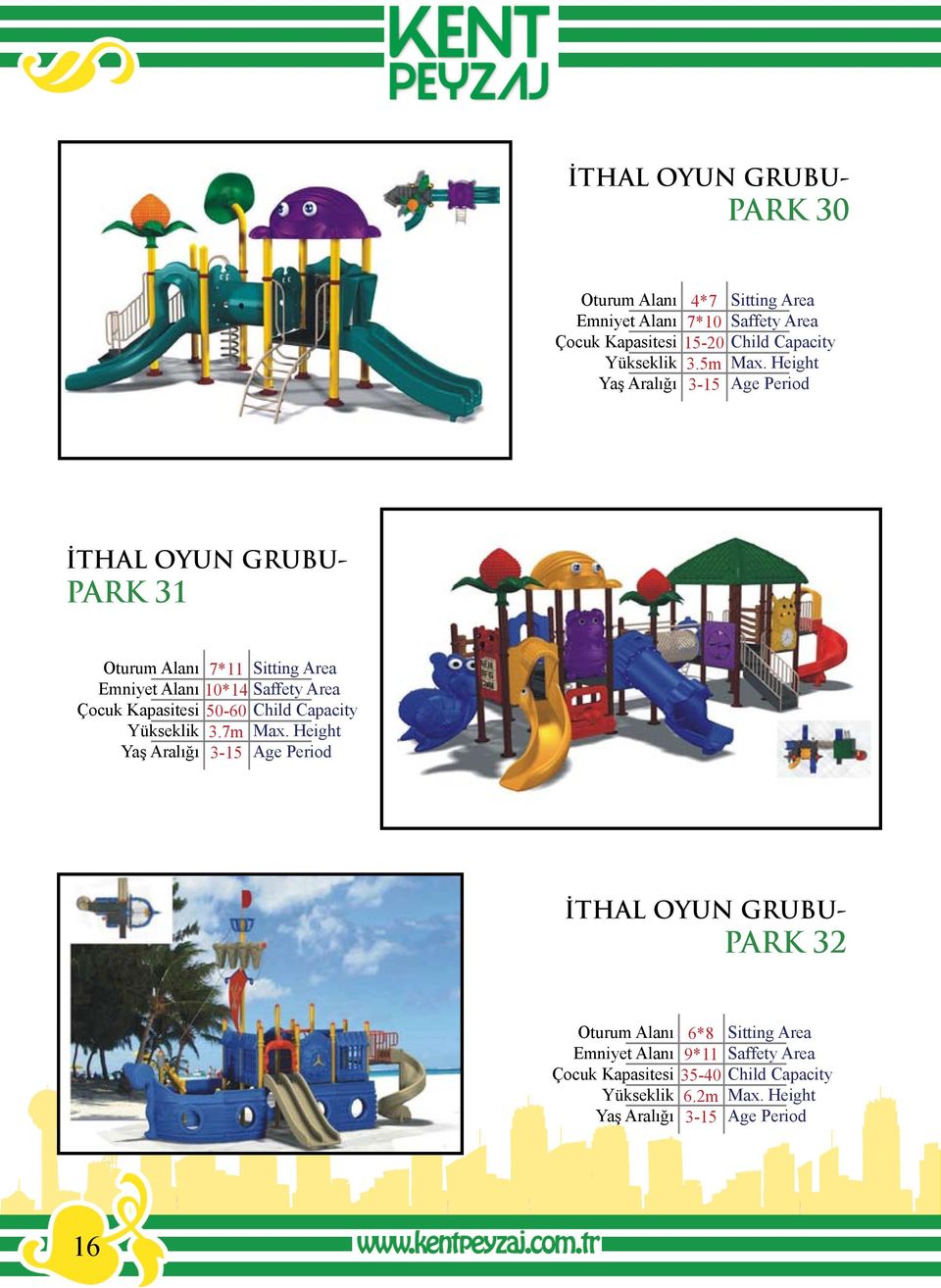 5m 3-5 İTHAL OYUN GRUBU- PARK 3 Oturum Alanı