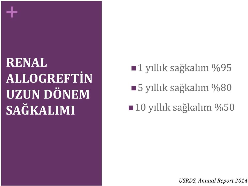 yıllık sağkalım %80 10 yıllık