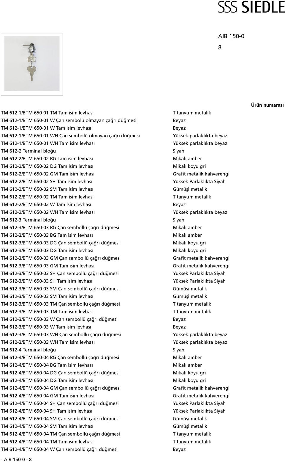 650-02 SH Tam isim levhası TM 612-2/BTM 650-02 SM Tam isim levhası TM 612-2/BTM 650-02 TM Tam isim levhası TM 612-2/BTM 650-02 W Tam isim levhası TM 612-2/BTM 650-02 WH Tam isim levhası TM 612-3