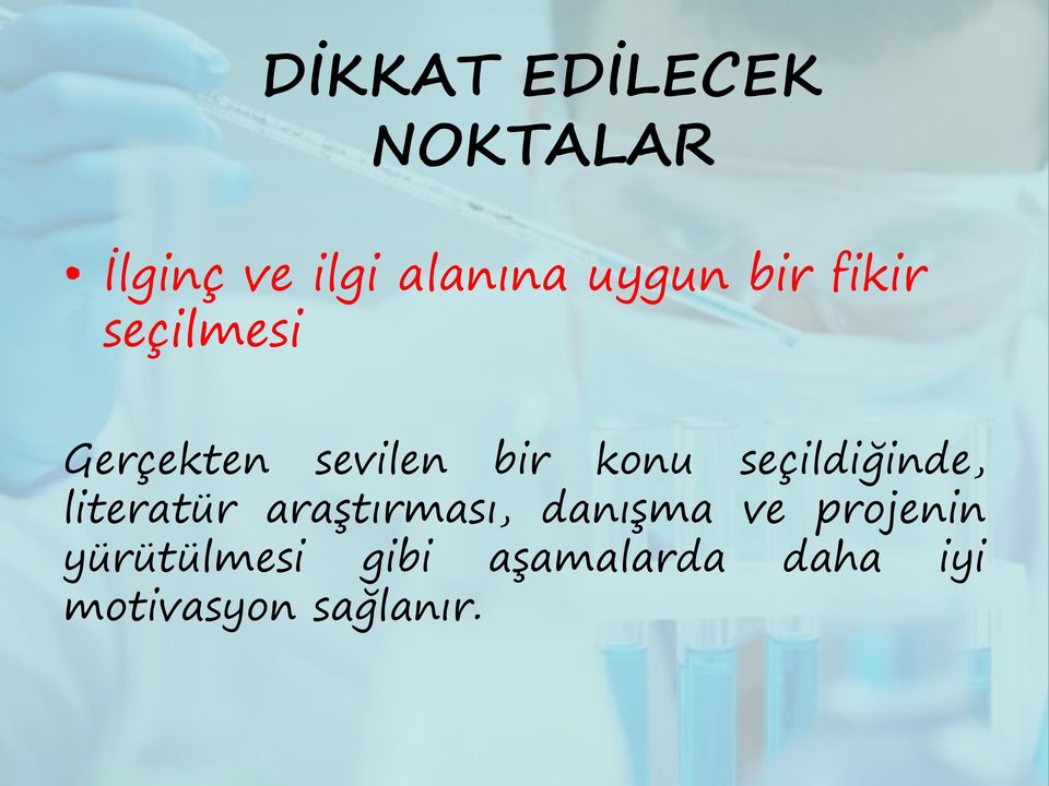 seçildiğinde, literatür araştırması, danışma ve