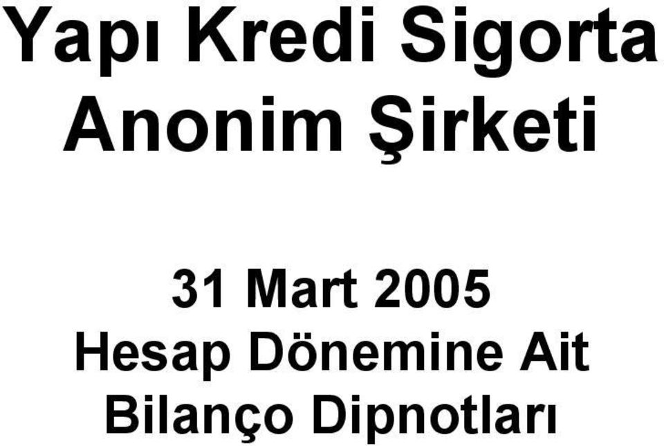 Mart 2005 Hesap