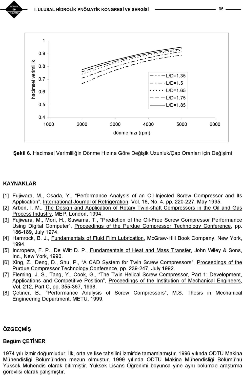 , Performance Analysis of an Oil-Injected Screw Compressor and Its Application, International Journal of Refrigeration, Vol. 18, No. 4, pp. 220-227, Ma