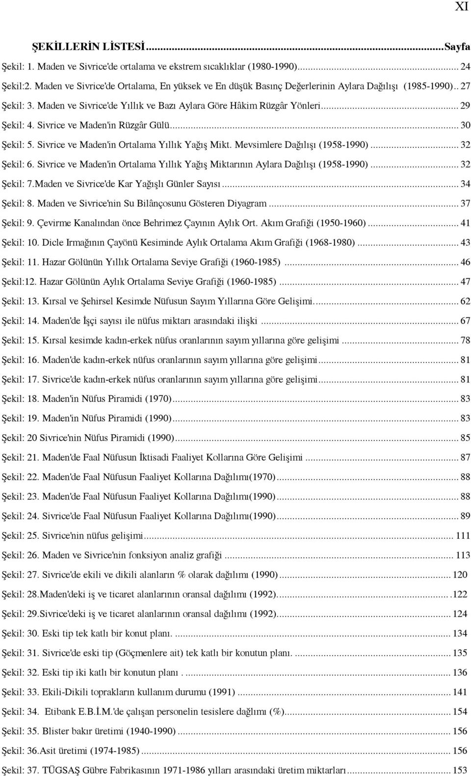 Sivrice ve Maden'in Rüzgâr Gülü... 30 Şekil: 5. Sivrice ve Maden'in Ortalama Yıllık Yağış Mikt. Mevsimlere Dağılışı (1958-1990)... 32 Şekil: 6.