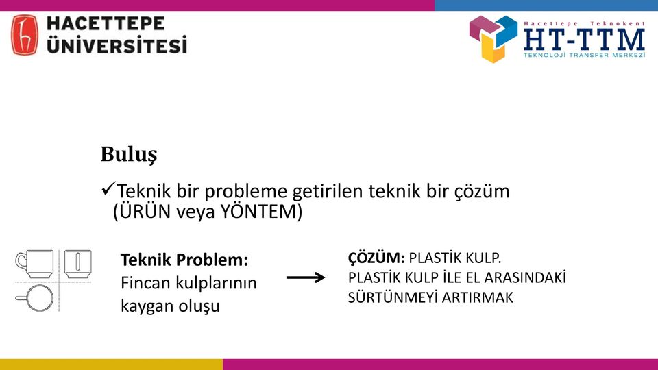 kulplarının kaygan oluşu ÇÖZÜM: PLASTİK KULP.