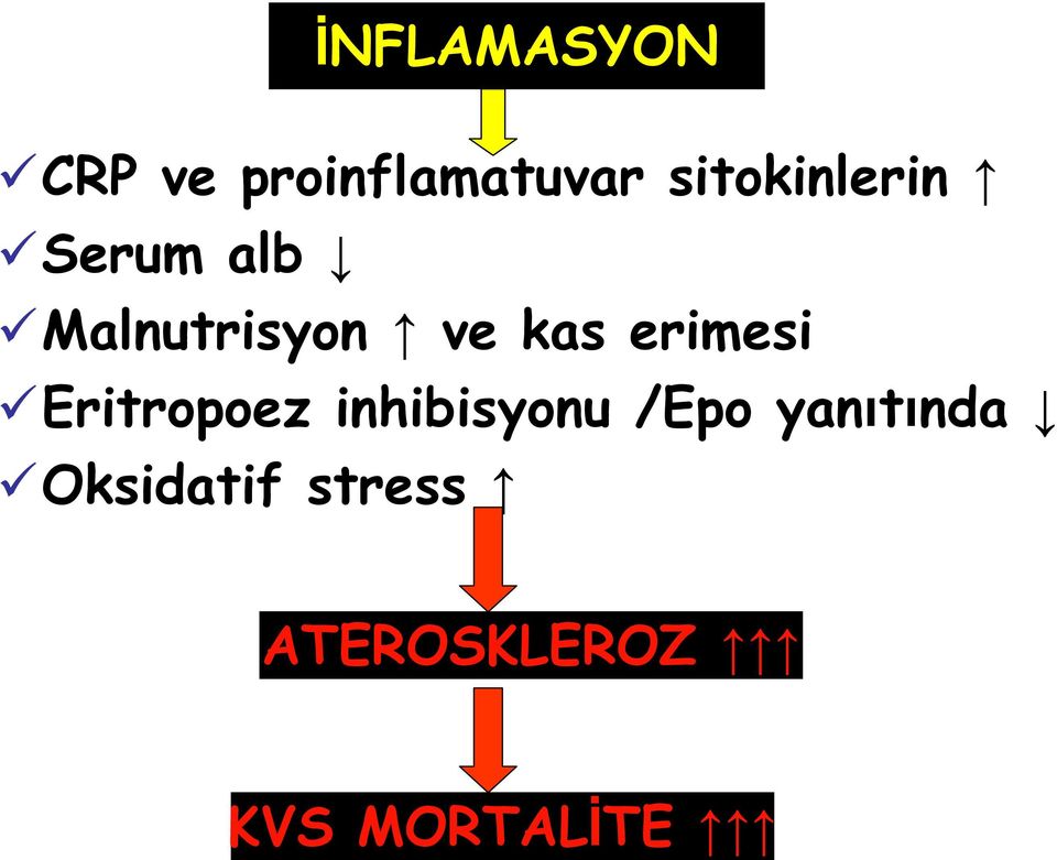 kas erimesi Eritropoez inhibisyonu /Epo